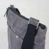 Dark Gray Waxed Crosboddy Canvas Tote Bag Medium Size Webbing Strap Messenger Bag Minimalist shoulder sling utility bag everyday carry sac bandoulière gris foncé Umhängetasche mittelgroß borsa a tracolla gris oscuro bolso cruzado bolso de lona draagtas donkergrijs ショルダーバッグ 캔버스バッグ حقيبة كروس قماشيةショッピングバッグ कैनवास बैग