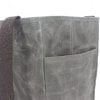 Gray Reusable Hand Waxed Canvas Grocery Tote Bag Cotton Canvas Handles Eco Friendly Sustainable