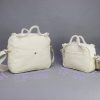 Pure Cotton Bag Short Rope Handle Natural Eco Canvas Tote Bag Crossbody Messenger