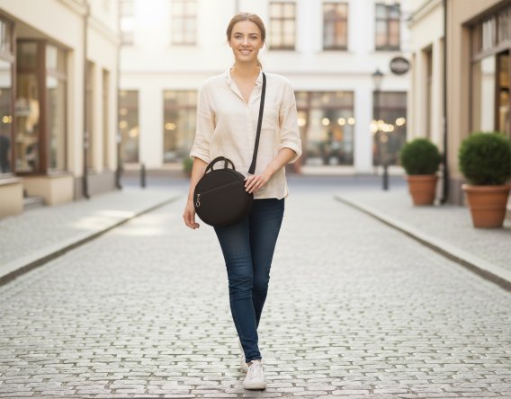 Round Bag Crossbody Black Bag Women Circle Canvas Cotton Medium Mini Size Zipper Pocket Vegan Washable Purse Long Adjustable Strap Handbag Handcrafted reusable tote with custom embroidery for shopping and travel, bolsa de tela personalizada hecha a mano, handgefertigte Stofftasche mit Personalisierung, sac en toile personnalise fait main, borsa di tela personalizzata artigianale, gepersonaliseerde canvas tas handgemaakt, 帆布手提包, 手作りトートバッグ, कस्टम बैग, حقيبة قماش مخصصة, bolsa personalizada artesanal, 맞춤 가방, eco friendly cotton bag with monogram option, washable fabric shopper for women and men, unique gift ideaRetry