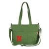 Embroidered Personalized Gift Canvas Bag with Embroidery Customizable Bespoke Gift Elegance Memorable Embroidered with Your Name or Initials Light Military Green