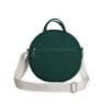 Grass Green Round Bag Crossbody Shoulder Women Circle Canvas Cotton Medium Mini Purse