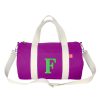 Purple Embroidered Duffle Gym Bag Custom Personalized Duffel Sports Workout Bag for Men & Women Fitness Bag Adjustable Removable Crossbody Straps