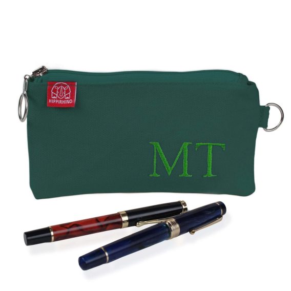 Canvas Pencil Case with Embroidered Name and Initials Slim Zipper Pouch Soft Sturdy Cotton Fabric Gift for Teacher Students Makeup Brush Bag Grass Green personalized embroidered pencil case custom name cotton canvas handmade pouch monogram gift back to school estuche personalizado bordado nombre algodon hecho a mano regalo escolar portalapices artesanal personalisierte bestickte Federtasche Name Baumwolle handgemacht Geschenk Federmäppchen Stickerei Canvas handgefertigt Stifte Etui Schule trousse personnalisée brodée prénom coton fait main cadeau école pochette crayons broderie canvas artisanal astuccio personalizzato ricamato nome cotone fatto a mano regalo scuola portapenne ricamo canvas artigianale portamatiteStudente dingzhi cixiu mingzi bimao mianbu shougong qianbi dai gexinghua xingming weniju bao lipin xueshengRetry