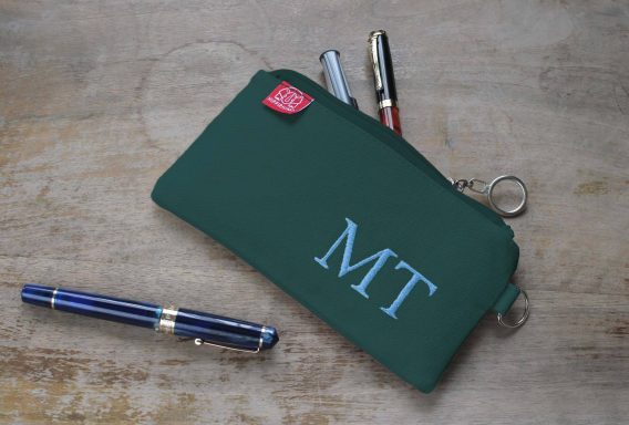 Canvas Pencil Case with Embroidered Name and Initials Slim Zipper Pouch Soft Sturdy Cotton Fabric Gift for Teacher Students Makeup Brush Bag Grass Green personalized embroidered pencil case custom name cotton canvas handmade pouch monogram gift back to school estuche personalizado bordado nombre algodon hecho a mano regalo escolar portalapices artesanal personalisierte bestickte Federtasche Name Baumwolle handgemacht Geschenk Federmäppchen Stickerei Canvas handgefertigt Stifte Etui Schule trousse personnalisée brodée prénom coton fait main cadeau école pochette crayons broderie canvas artisanal astuccio personalizzato ricamato nome cotone fatto a mano regalo scuola portapenne ricamo canvas artigianale portamatiteStudente dingzhi cixiu mingzi bimao mianbu shougong qianbi dai gexinghua xingming weniju bao lipin xueshengRetry