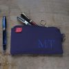 Personalized Pencil Case Embroidered Name Initials Monogram Travel Bag Zipper Pouch Fountain Pen Storage Back to School Supplies Navy Blue custom embroidered name pencil holder cotton canvas personalized student gift handcrafted estuche bordado personalizado algodon regalo estudiante hecho mano Federtasche bestickt personalisiert Baumwolle Geschenk Schüler trousse broderie personnalisee coton cadeau etudiant fait main astuccio ricamato personalizzato cotone regalo studente artigianale dingzhi cixiu mingzi wenjihe mianbu lipin カスタム刺繍ペンケース名前入り綿キャンバス手作りギフト学生オーダーメイド