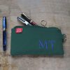 Canvas Pencil Case with Embroidered Name and Initials Slim Zipper Pouch Soft Sturdy Cotton Fabric Gift for Teacher Students Makeup Brush Bag Grass Green personalized embroidered pencil case custom name cotton canvas handmade pouch monogram gift back to school estuche personalizado bordado nombre algodon hecho a mano regalo escolar portalapices artesanal personalisierte bestickte Federtasche Name Baumwolle handgemacht Geschenk Federmäppchen Stickerei Canvas handgefertigt Stifte Etui Schule trousse personnalisée brodée prénom coton fait main cadeau école pochette crayons broderie canvas artisanal astuccio personalizzato ricamato nome cotone fatto a mano regalo scuola portapenne ricamo canvas artigianale portamatiteStudente dingzhi cixiu mingzi bimao mianbu shougong qianbi dai gexinghua xingming weniju bao lipin xueshengRetry
