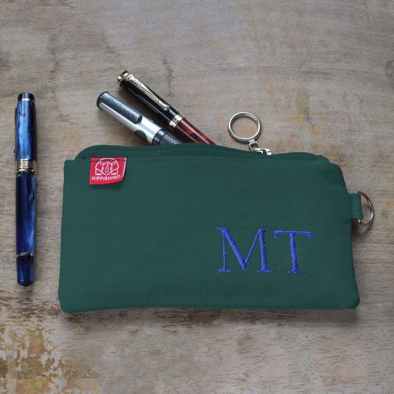 Canvas Pencil Case with Embroidered Name and Initials Slim Zipper Pouch Soft Sturdy Cotton Fabric Gift for Teacher Students Makeup Brush Bag Grass Green personalized embroidered pencil case custom name cotton canvas handmade pouch monogram gift back to school estuche personalizado bordado nombre algodon hecho a mano regalo escolar portalapices artesanal personalisierte bestickte Federtasche Name Baumwolle handgemacht Geschenk Federmäppchen Stickerei Canvas handgefertigt Stifte Etui Schule trousse personnalisée brodée prénom coton fait main cadeau école pochette crayons broderie canvas artisanal astuccio personalizzato ricamato nome cotone fatto a mano regalo scuola portapenne ricamo canvas artigianale portamatiteStudente dingzhi cixiu mingzi bimao mianbu shougong qianbi dai gexinghua xingming weniju bao lipin xueshengRetry