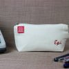 Personalized Name Pencil Case Small Cosmetic and Travel Pouch Embroidered Initials Natural Raw Cotton Zippered Bag Pouches Custom School Gifts Handmade personalized cotton canvas pencil pouch embroidered name case gift idea custom cosmetic bag school organizer estuche personalizado hecho a mano Federmäppchen Baumwolle mit Namen personnalisé trousse brodée astuccio personalizzato fatto a mano 帆布笔袋 定制礼物 キャンバスペンケース 名入れ バッグ regalo unico organizer maquillage