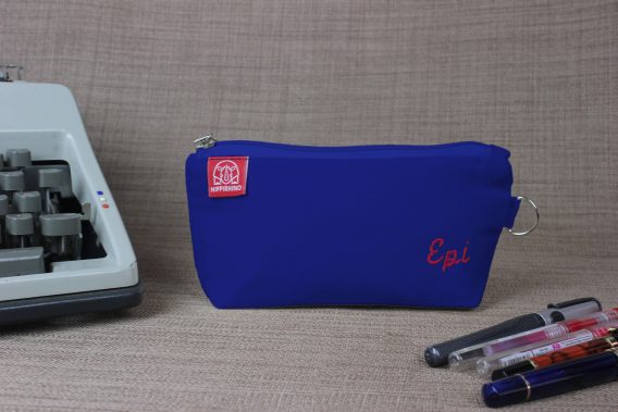 Embroidered Pencil Case with Name Pencil Storage Personalized Zipper Pouch Monogram Travel Bag Fountain Pen Case Handmade Makeup Bag Gifts Sax Blue Handmade personalized cotton canvas pencil pouch embroidered name case gift idea custom cosmetic bag school organizer estuche personalizado hecho a mano Federmäppchen Baumwolle mit Namen personnalisé trousse brodée astuccio personalizzato fatto a mano 帆布笔袋 定制礼物 キャンバスペンケース 名入れ バッグ regalo unico organizer maquillage
