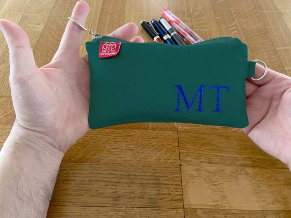 Canvas Pencil Case with Embroidered Name and Initials Slim Zipper Pouch Soft Sturdy Cotton Fabric Gift for Teacher Students Makeup Brush Bag Grass Green personalized embroidered pencil case custom name cotton canvas handmade pouch monogram gift back to school estuche personalizado bordado nombre algodon hecho a mano regalo escolar portalapices artesanal personalisierte bestickte Federtasche Name Baumwolle handgemacht Geschenk Federmäppchen Stickerei Canvas handgefertigt Stifte Etui Schule trousse personnalisée brodée prénom coton fait main cadeau école pochette crayons broderie canvas artisanal astuccio personalizzato ricamato nome cotone fatto a mano regalo scuola portapenne ricamo canvas artigianale portamatiteStudente dingzhi cixiu mingzi bimao mianbu shougong qianbi dai gexinghua xingming weniju bao lipin xueshengRetry