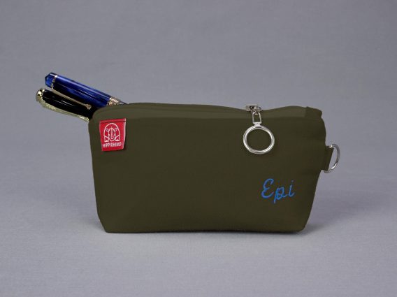 Personalized Embroidered Pencil Case Handmade Custom Name Pouch Fountain Pen Back to School Gift for Girls Boys Stationery Organizer Bag Dark Military Green Handmade personalized cotton canvas pencil pouch embroidered name case gift idea custom cosmetic bag school organizer estuche personalizado hecho a mano Federmäppchen Baumwolle mit Namen personnalisé trousse brodée astuccio personalizzato fatto a mano 帆布笔袋 定制礼物 キャンバスペンケース 名入れ バッグ regalo unico organizer maquillage