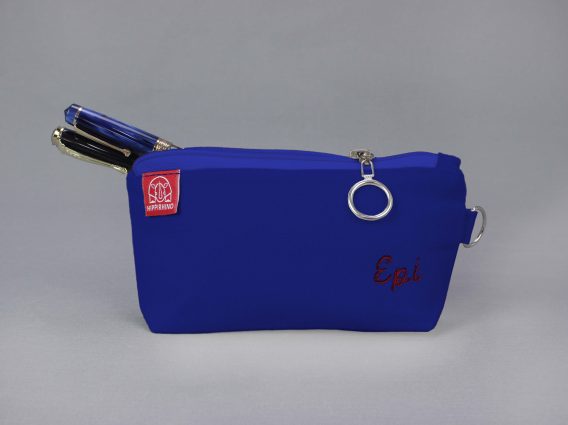 Embroidered Pencil Case with Name Pencil Storage Personalized Zipper Pouch Monogram Travel Bag Fountain Pen Case Handmade Makeup Bag Gifts Sax Blue Handmade personalized cotton canvas pencil pouch embroidered name case gift idea custom cosmetic bag school organizer estuche personalizado hecho a mano Federmäppchen Baumwolle mit Namen personnalisé trousse brodée astuccio personalizzato fatto a mano 帆布笔袋 定制礼物 キャンバスペンケース 名入れ バッグ regalo unico organizer maquillage