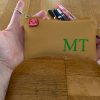 Personalized Canvas Pencil Case Embroidered Name or Initials Custom Cotton Zipper Pouch Stationery Organizer Unique Gift Embroidery Eco Camel