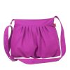 Womens shoulder satchel with gathered detail and customizable length, bolsa de hombro morada con pliegues para mujer, lila Umhangetasche mit verstellbarem Riemen, sac a main violet plisse avec bandouliere reglable, borsa a spalla viola pieghettata con tracolla regolabile, paarse schoudertas met verstelbare riem, 紫色肩包, パープルショルダーバッグ, बैंगनी बैग, حقيبة بنفسجية, bolsa roxa transversal, 퍼플 숄더백, chic lavender crossbody with ruched accents for daily use lightweight textile accessoryRetry