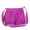 Purple Cotton Canvas Bag Pleated Design Adjustable Strap Purse Minimalist Everyday Bag for Women Stylish Fabric Tote Handmade Bag Carryall Womens shoulder satchel with gathered detail and customizable length, bolsa de hombro morada con pliegues para mujer, lila Umhangetasche mit verstellbarem Riemen, sac a main violet plisse avec bandouliere reglable, borsa a spalla viola pieghettata con tracolla regolabile, paarse schoudertas met verstelbare riem, 紫色肩包, パープルショルダーバッグ, बैंगनी बैग, حقيبة بنفسجية, bolsa roxa transversal, 퍼플 숄더백, chic lavender crossbody with ruched accents for daily use lightweight textile accessoryRetry