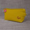 Personalized Pencil Case with Zipper Pouch Custom Embroidered Name Initials Handmade School Supply Organizer Eco Friendly Cotton Cute Gift Yellow Handmade personalized cotton canvas pencil pouch embroidered name case gift idea custom cosmetic bag school organizer estuche personalizado hecho a mano Federmäppchen Baumwolle mit Namen personnalisé trousse brodée astuccio personalizzato fatto a mano 帆布笔袋 定制礼物 キャンバスペンケース 名入れ バッグ regalo unico organizer maquillage