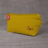Personalized Pencil Case with Zipper Pouch Custom Embroidered Name Initials Handmade School Supply Organizer Eco Friendly Cotton Cute Gift Yellow Handmade personalized cotton canvas pencil pouch embroidered name case gift idea custom cosmetic bag school organizer estuche personalizado hecho a mano Federmäppchen Baumwolle mit Namen personnalisé trousse brodée astuccio personalizzato fatto a mano 帆布笔袋 定制礼物 キャンバスペンケース 名入れ バッグ regalo unico organizer maquillage
