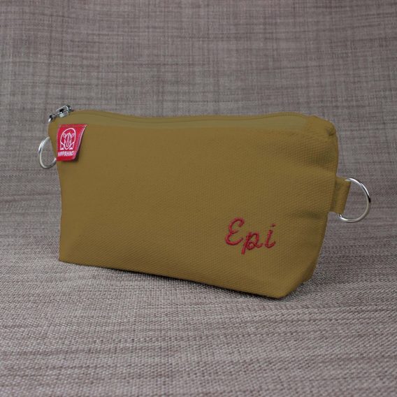Personalized Canvas Pencil Pouch with Zipper Custom Embroidered Name or Initials Case Handmade Gift Cotton Canvas Monogrammed Makeup Bag Camel Cute fabric storage pouch handmade minimalist style small travel organizer for pens brushes cosmetics stationery gift estuche escolar personalizado Federmäppchen personnalisé trousse maquillage astuccio artigianale etui stoffen kantoortasje 帆布筆袋 キャンバスペンケース पेंसिल बैग حقيبة أقلام estojo de lápis 연필파우치 kosmetiktasche organizer bolsa maquillaje