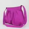 Womens shoulder satchel with gathered detail and customizable length, bolsa de hombro morada con pliegues para mujer, lila Umhangetasche mit verstellbarem Riemen, sac a main violet plisse avec bandouliere reglable, borsa a spalla viola pieghettata con tracolla regolabile, paarse schoudertas met verstelbare riem, 紫色肩包, パープルショルダーバッグ, बैंगनी बैग, حقيبة بنفسجية, bolsa roxa transversal, 퍼플 숄더백, chic lavender crossbody with ruched accents for daily use lightweight textile accessoryRetry