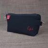 Custom Black Canvas Pencil Case Zip Pouch with Embroidered Name Personalized Gift for Travel Medicine Makeup Essentials Storage Cotton Bag Handmade personalized cotton canvas pencil pouch embroidered name case gift idea custom cosmetic bag school organizer estuche personalizado hecho a mano Federmäppchen Baumwolle mit Namen personnalisé trousse brodée astuccio personalizzato fatto a mano 帆布笔袋 定制礼物 キャンバスペンケース 名入れ バッグ regalo unico organizer maquillage