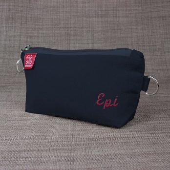 Custom Black Canvas Pencil Case Zip Pouch with Embroidered Name Personalized Gift for Travel Medicine Makeup Essentials Storage Cotton Bag Handmade personalized cotton canvas pencil pouch embroidered name case gift idea custom cosmetic bag school organizer estuche personalizado hecho a mano Federmäppchen Baumwolle mit Namen personnalisé trousse brodée astuccio personalizzato fatto a mano 帆布笔袋 定制礼物 キャンバスペンケース 名入れ バッグ regalo unico organizer maquillage