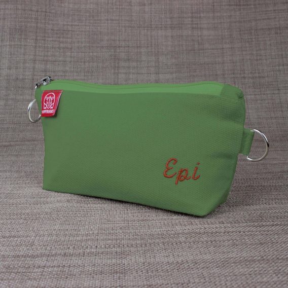 Personalized Cotton Canvas Pouch Custom Embroidered Name Pencil Case Zipper Pouch with Initial Embroidery Makeup Bag Handmade Eco-Friendly Light Military Green Handmade personalized cotton canvas pencil pouch embroidered name case gift idea custom cosmetic bag school organizer estuche personalizado hecho a mano Federmäppchen Baumwolle mit Namen personnalisé trousse brodée astuccio personalizzato fatto a mano 帆布笔袋 定制礼物 キャンバスペンケース 名入れ バッグ regalo unico organizer maquillage