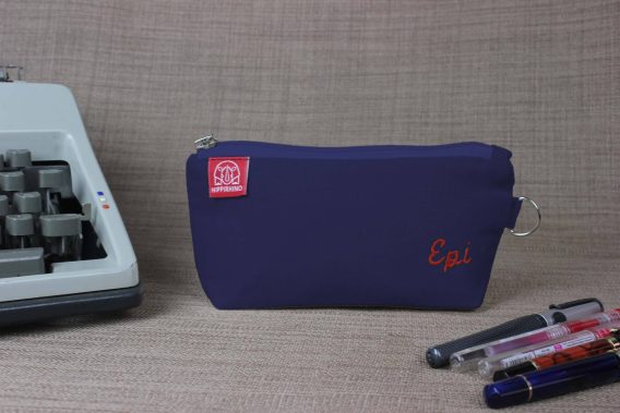 Personalized Cotton Canvas Pouch Custom Embroidered Name Pencil Case Zipper Pouch with Initial Embroidery Makeup Bag Handmade Eco-Friendly Navy Blue Handmade personalized cotton canvas pencil pouch embroidered name case gift idea custom cosmetic bag school organizer estuche personalizado hecho a mano Federmäppchen Baumwolle mit Namen personnalisé trousse brodée astuccio personalizzato fatto a mano 帆布笔袋 定制礼物 キャンバスペンケース 名入れ バッグ regalo unico organizer maquillage
