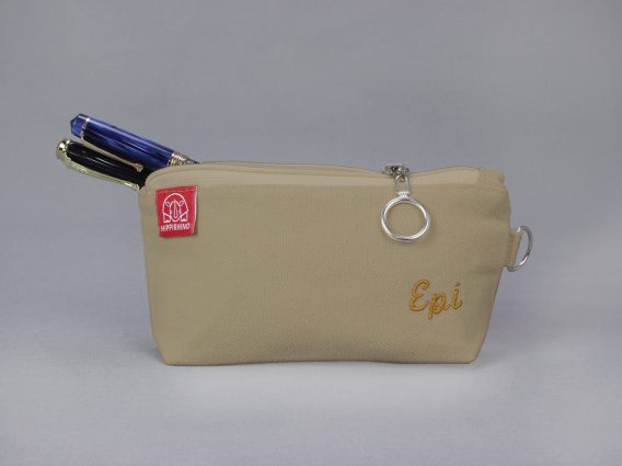 Cute fabric storage pouch handmade minimalist style small travel organizer for pens brushes cosmetics stationery gift estuche escolar personalizado Federmäppchen personnalisé trousse maquillage astuccio artigianale etui stoffen kantoortasje 帆布筆袋 キャンバスペンケース पेंसिल बैग حقيبة أقلام estojo de lápis 연필파우치 kosmetiktasche organizer bolsa maquillaje