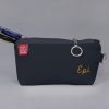 Custom Black Canvas Pencil Case Zip Pouch with Embroidered Name Personalized Gift for Travel Medicine Makeup Essentials Storage Cotton Bag Handmade personalized cotton canvas pencil pouch embroidered name case gift idea custom cosmetic bag school organizer estuche personalizado hecho a mano Federmäppchen Baumwolle mit Namen personnalisé trousse brodée astuccio personalizzato fatto a mano 帆布笔袋 定制礼物 キャンバスペンケース 名入れ バッグ regalo unico organizer maquillage