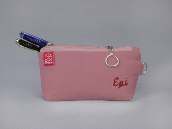 Canvas Pencil Pen Case Stationery Case Pouch Bag Personalized Embroidered Custom Name Initials on Pouch Cute Cosmetic Office Organizer Candy Pink Handmade personalized cotton canvas pencil pouch embroidered name case gift idea custom cosmetic bag school organizer estuche personalizado hecho a mano Federmäppchen Baumwolle mit Namen personnalisé trousse brodée astuccio personalizzato fatto a mano 帆布笔袋 定制礼物 キャンバスペンケース 名入れ バッグ regalo unico organizer maquillage