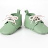 Leather Baby Moccasins Soft Sole Crib Shoes Barefoot Newborn Footwear Padded Insole Unique Shower Gift Breathable Full Grain Leather Booties