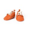 Handmade Orange Genuine Leather Soft Sole Baby Shoes Patucos bebé cuero naranja suela blanda Orange Leder Babyschuhe weiche Sohle Chaussons bébé cuir orange semelle souple Scarpine neonato pelle arancione suola morbida Oranje leren babyslofjes zachte zool 手工橙色真皮软底婴儿鞋 オレンジ本革ベビーシューズソフトソール नारंगी चमड़े के बेबी जूते नरम तलवा حذاء أطفال جلد برتقالي ناعم Sapatinho bebê couro laranja sola macia 오렌지 천연 가죽 아기 신발 소프트 솔