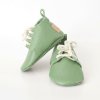 Leather Baby Moccasins Soft Sole Crib Shoes Barefoot Newborn Footwear Padded Insole Unique Shower Gift Breathable Full Grain Leather Booties