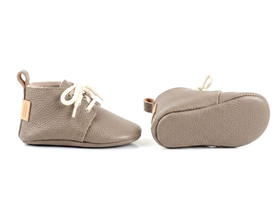 Handmade Stone Color Leather Baby Lace-Up Boots, Taş Rengi Bağcıklı Deri Bebek Patiği Ayakkabı, Botines de bebé cordones cuero color piedra, Steinfarbene Baby-Schnürboots aus Leder, Bottines bébé lacets cuir couleur pierre, Scarpine neonato stringate pelle color pietra, Steenkleurige leren baby veterschoentjes, 石头色系带真皮婴儿鞋, ストーンカラー レザー ベビー レースアップブーツ, स्टोन कलर लेदर बेबी लेस-अप जूते, حذاء طفل جلدي برباط لون حجر, Sapatinho de couro cor pedra com cadarço, 스톤 컬러 가죽 아기 레이스업 부티