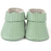 Mint green leather baby shoes Soft sole toddler booties Hook and loop infant moccasins Perforated leather crib shoes Pastel green pre-walker footwear Sage green baby ankle boots Zapatos de bebé cuero verde menta Botines de piel suela blanda Calzado infantil recién nacido Mocasines con cierre de velcro Mintgrüne Leder Krabbelschuhe Weiche Baby Lauflernschuhe Erstlingsschuhe mit Klettverschluss Handgefertigte Babyschuhe Leder Scarpine neonato pelle verde menta Mocassini bebè suola morbida